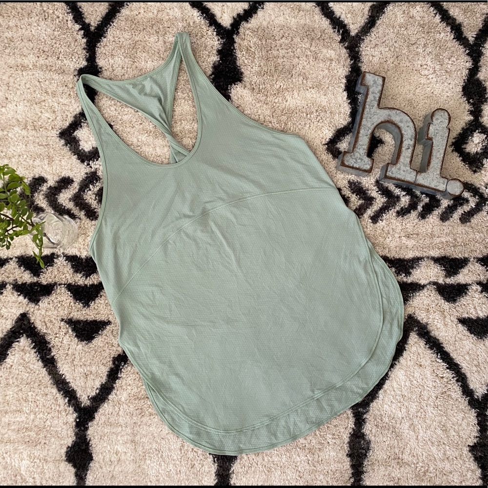 lululemon athletica Sage Green Racerback Tank